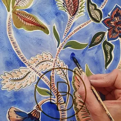 Textile and surface design - Floral design - LUCIE BELLION