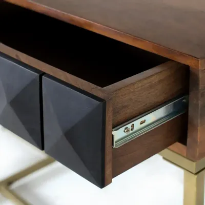 Consoles - Console en bois de manguier et structure en fer - GINER Y COLOMER