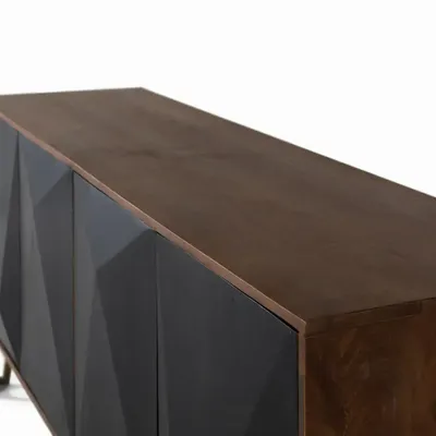 Buffets - Buffet à quatre portes en bois de manguier 180 cm - GINER Y COLOMER