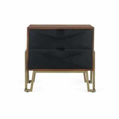 Night tables - Mango wood bedside table with drawers - GINER Y COLOMER