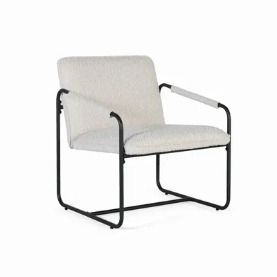 Armchairs - Set of 2 armchairs upholstered in beige and quilted fabric - GINER Y COLOMER