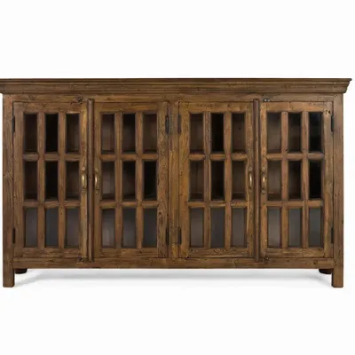 Sideboards - Hand-carved sideboard made from recycled teak wood - GINER Y COLOMER