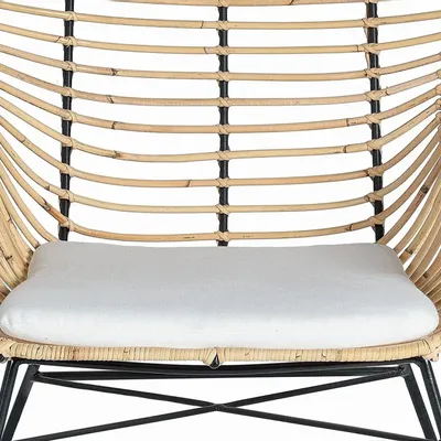 Chairs - Set of 2 rattan and metal chairs - GINER Y COLOMER