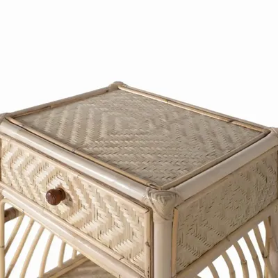 Tables de nuit - Table de chevet en rotin charme naturel - GINER Y COLOMER