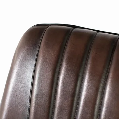 Chaises - Chaise en cuir naturel marron foncé naturel - GINER Y COLOMER