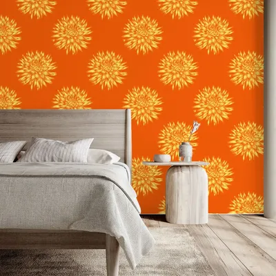 Wallpaper - Dahlia Sunshine Wallpaper - SHAKU