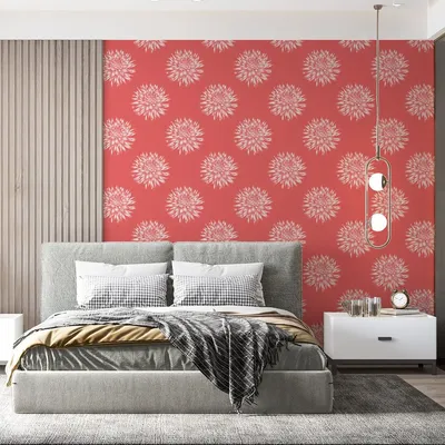 Wallpaper - Dahlia Blush Wallpaper - SHAKU