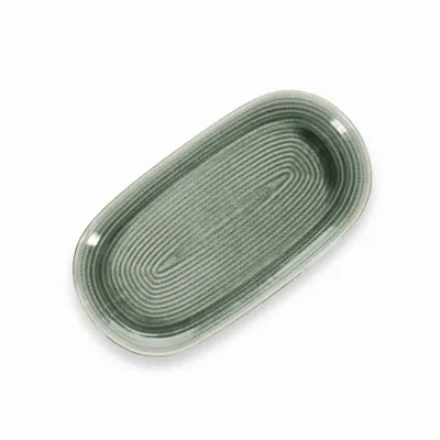 Assiettes au quotidien - Plat à servir 33,5x18cm vert Cameo - SALT&PEPPER