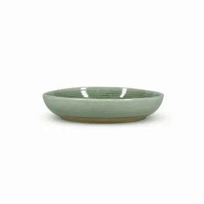 Assiettes au quotidien - Plat à servir 28xH6cm vert Cameo - SALT&PEPPER