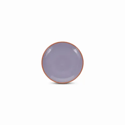 Assiettes au quotidien - Assiette plate 18xH2,5cm violet/orange Duo - ONA