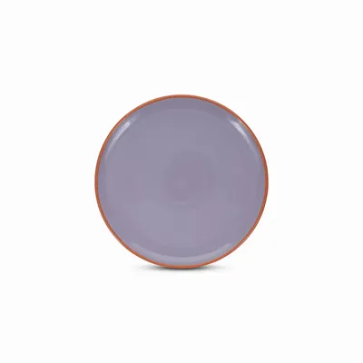 Assiettes au quotidien - Assiette plate 26xH2,5cm violet/orange Duo - ONA