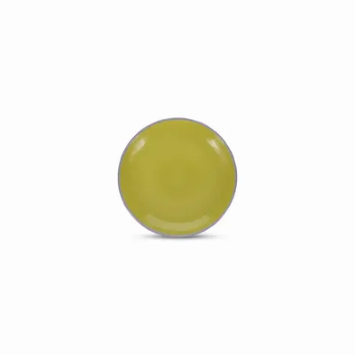 Assiettes au quotidien - Assiette plate 18xH2,5cm vert/violet Duo - ONA
