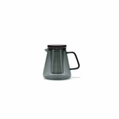 Mugs - Teapot 93cl with glass filter and lid grey Luma - S|P COLLECTION