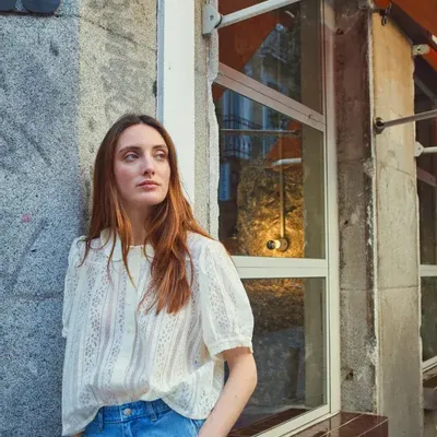 Apparel - AMBER BLOUSE Ecru lace - POUDRE ORGANIC