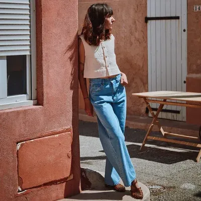 Apparel - BERGENIE Denim Blue PANTS - POUDRE ORGANIC