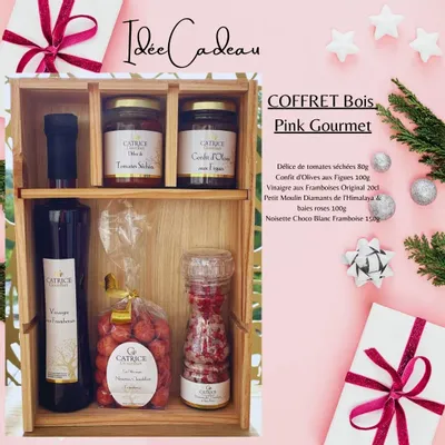 Delicatessen - Pink Gourmet Wooden Box - CATRICE GOURMET