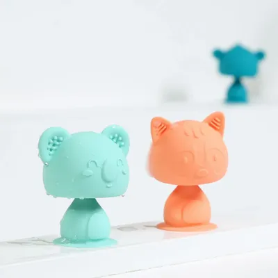 Bath accessories for children - Silicone Suction Cup Animals – Swing Pop – 9 cm - LUDI