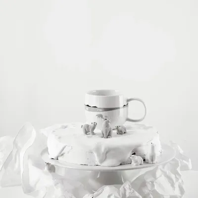 Mugs - JOY Snow Tracks Mugs and Plates - ASA SELECTION