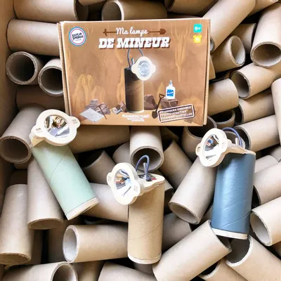 Jouets enfants - Ma Lampe de Mineur, à construire soi même - MANUFACTURE EN FAMILLE