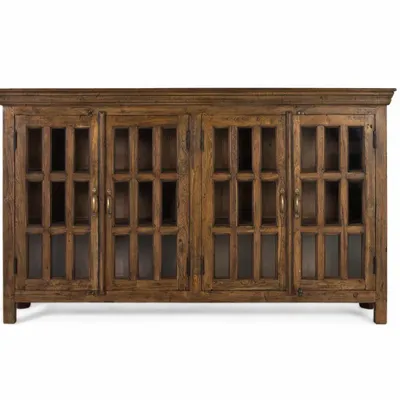 Sideboards - Hand-carved sideboard made from recycled teak wood - GINER Y COLOMER