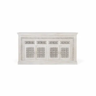 Buffets - Buffet en bois manguier blanc vieilli - GINER Y COLOMER