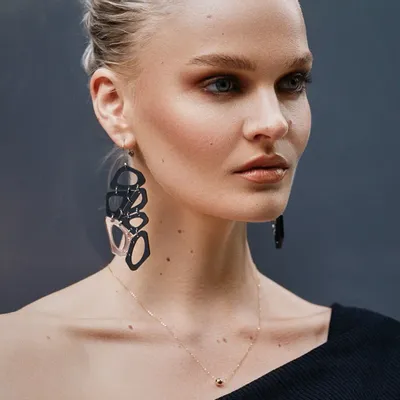 Bijoux - Voronoi Earrings – Bold Architectural Statement Jewelry - PAMELA COROMOTO