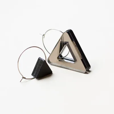 Jewelry - VOID Earrings – Minimal, Reversible, Zero Waste Design - PAMELA COROMOTO