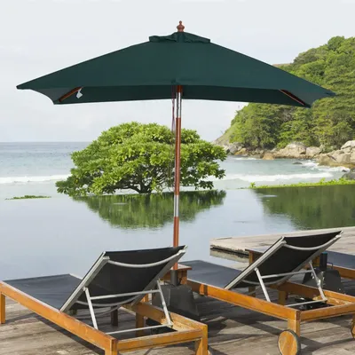 Sunshades - Rectangular tilting parasol dim. 2L x 1.5W x 2.3H m - AOSOM BUSINESS