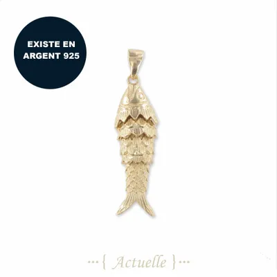Jewelry - Wriggling fish pendant - ACTUELLE