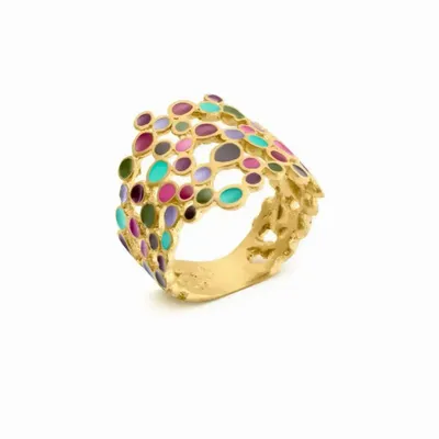 Bijoux - BAGUE DORÉE CANDY COLOURS - JOIDART