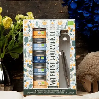 Épicerie fine - COFFRET MA PAUSE GOURMANDE BIO - QUAI SUD