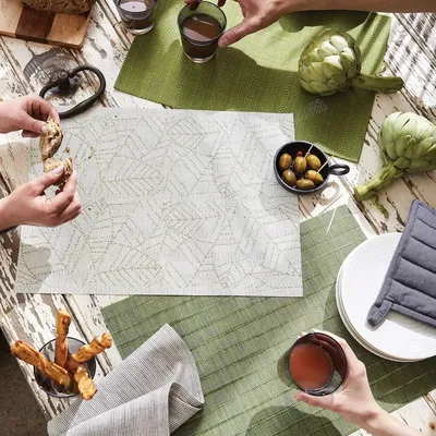 Nappes - Set de table Manoka Eucalyptus 33 x 45 - MAISON VIVARAISE - SDE VIVARAISE WINKLER