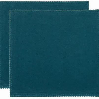 Napkins - Set of 2 recycled table napkins Delia Paon 41 X 41 - MAISON VIVARAISE - SDE VIVARAISE WINKLER