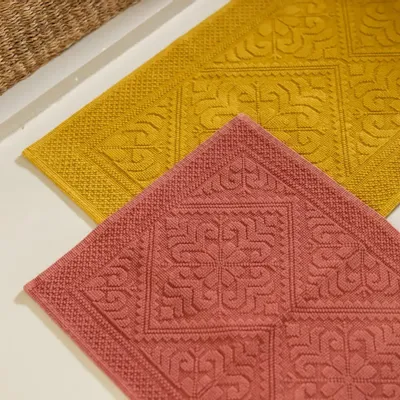 Autres linges de bain - Tapis de bain uni Enzo Sienne 54 x 64 - MAISON VIVARAISE - SDE VIVARAISE WINKLER