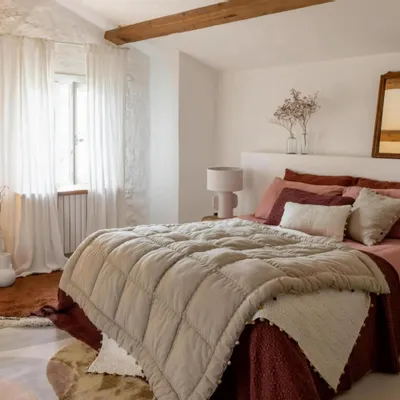 Bed linens - Tana Bed Throw Tabac 240 X 260 - MAISON VIVARAISE - SDE VIVARAISE WINKLER