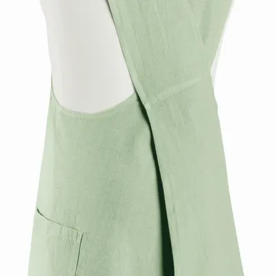 Aprons - Recycled Japanese Kitchen Apron Haru Céladon 78 X 100 - MAISON VIVARAISE - SDE VIVARAISE WINKLER