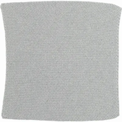 Ustensiles de cuisine - Lot de 3 essuie-mains tricotes Izan recyclés Gris 25 x 25 - MAISON VIVARAISE - SDE VIVARAISE WINKLER