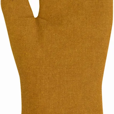 Maniques - Lot gant de cuisine et manique recyclé Jona Ambre 15 x 30 - MAISON VIVARAISE - SDE VIVARAISE WINKLER