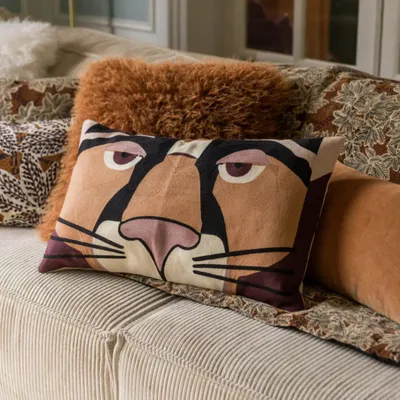 Cushions - Plain Cushion Elise Rouille 40 X 65 - MAISON VIVARAISE - SDE VIVARAISE WINKLER