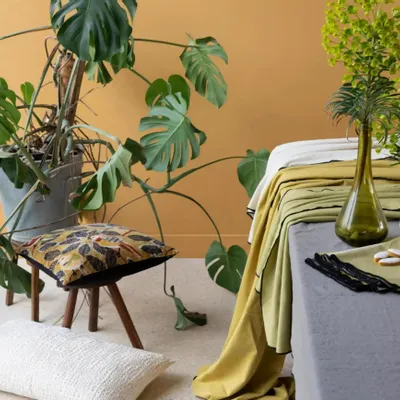 Table cloths - Recycled Tablecloth Grace Ficelle 170 X 300 - MAISON VIVARAISE - SDE VIVARAISE WINKLER