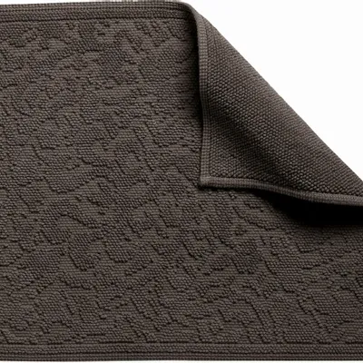 Autres linges de bain - Tapis de bain Gilda Carbone 54 x 64 - MAISON VIVARAISE - SDE VIVARAISE WINKLER