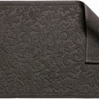 Autres linges de bain - Tapis de bain Gilda Carbone 54 x 110 - MAISON VIVARAISE - SDE VIVARAISE WINKLER