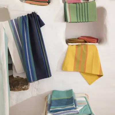 Potholders - Yuna Recycled 2-in-1 Pot Holder Vert eau 20 X 20 - MAISON VIVARAISE - SDE VIVARAISE WINKLER