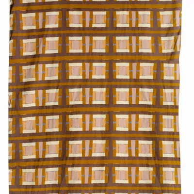 Throw blankets - Taho Printed Throw Blanket Cuivre 135 X 200 - MAISON VIVARAISE - SDE VIVARAISE WINKLER