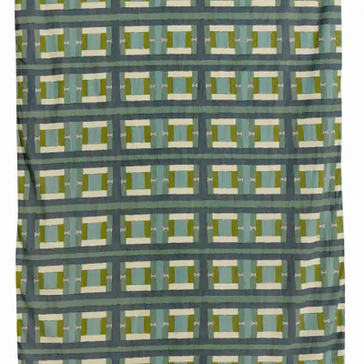 Throw blankets - Taho Printed Throw Blanket Vert de gris 135 X 200 - MAISON VIVARAISE - SDE VIVARAISE WINKLER