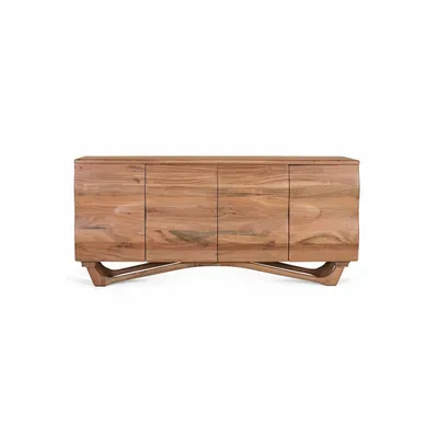 Sideboards - Handcrafted sideboard in acacia wood 170cm - GINER Y COLOMER