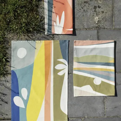Dish towels - Nuceo Recycled Dish Towel Multico 50 X 70 - MAISON VIVARAISE - SDE VIVARAISE WINKLER