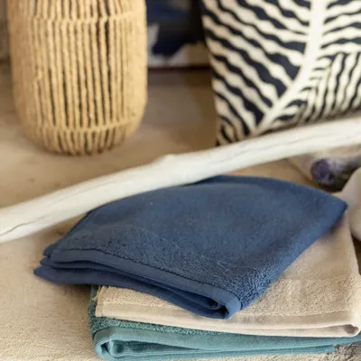 Kitchen utensils - Curl Eyelet Hand Towel Lin 50 X 50 - MAISON VIVARAISE - SDE VIVARAISE WINKLER