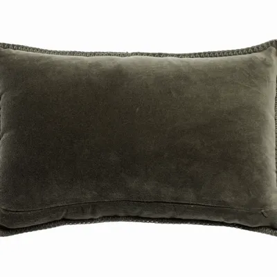 Cushions - Dusko Embroidered Cushion Thym 30 X 50 - MAISON VIVARAISE - SDE VIVARAISE WINKLER