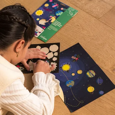Children's arts and crafts - Holographic stickers - ESPACE Made In France - LOOLIPO